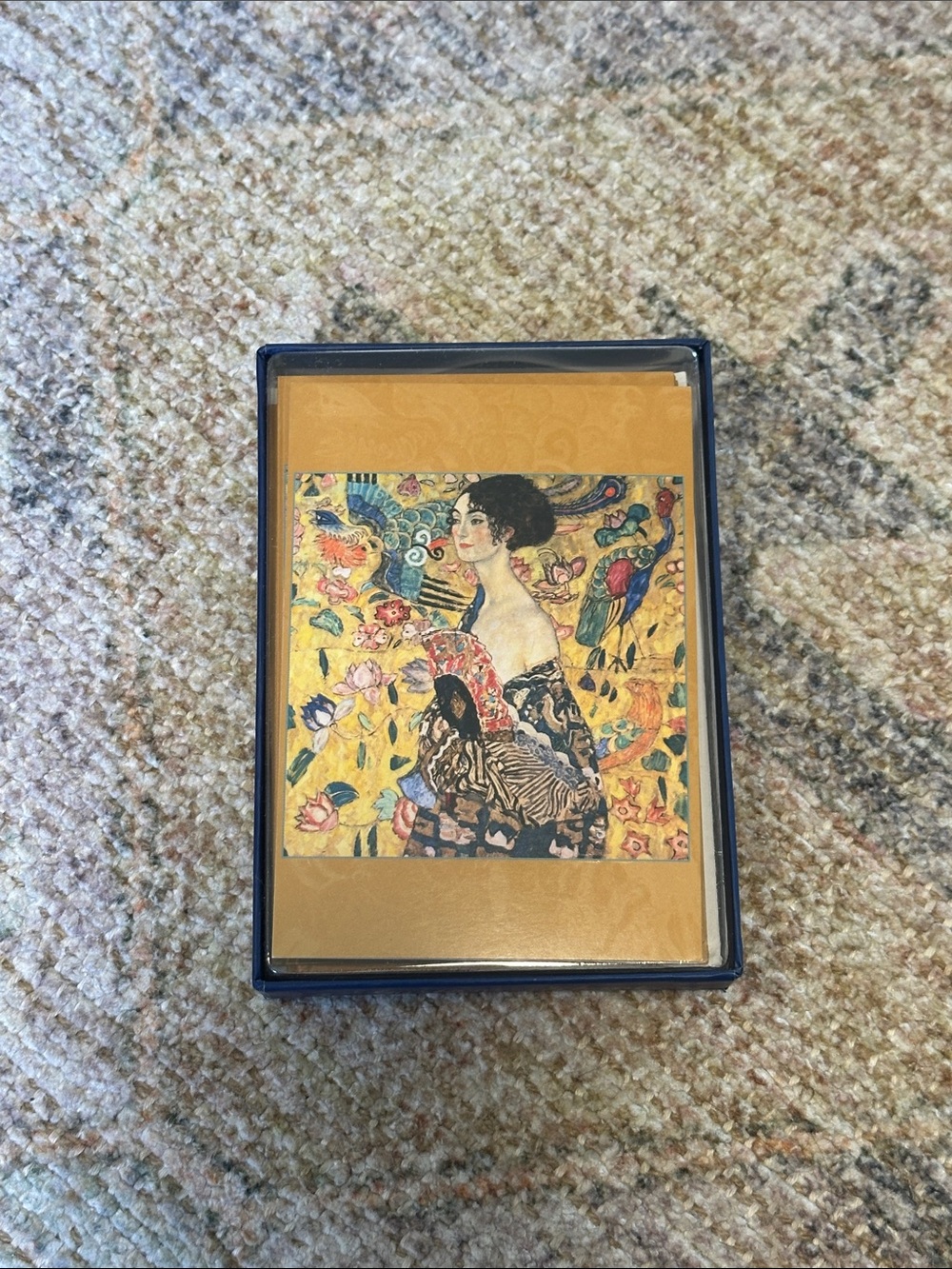 Gustav Klimt- Woman With Fan- Set of 10 Greeting Cards